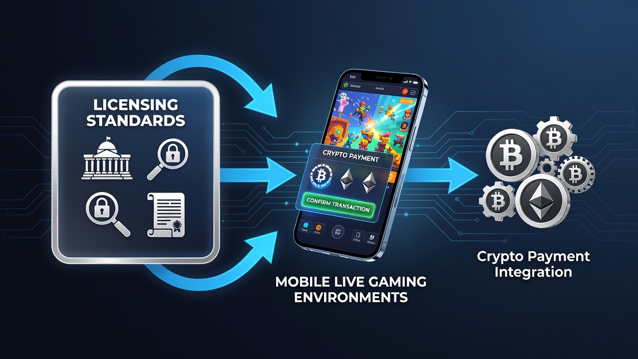 Analyse van licentiestandaarden en crypto-betalingen in mobiele live gaming