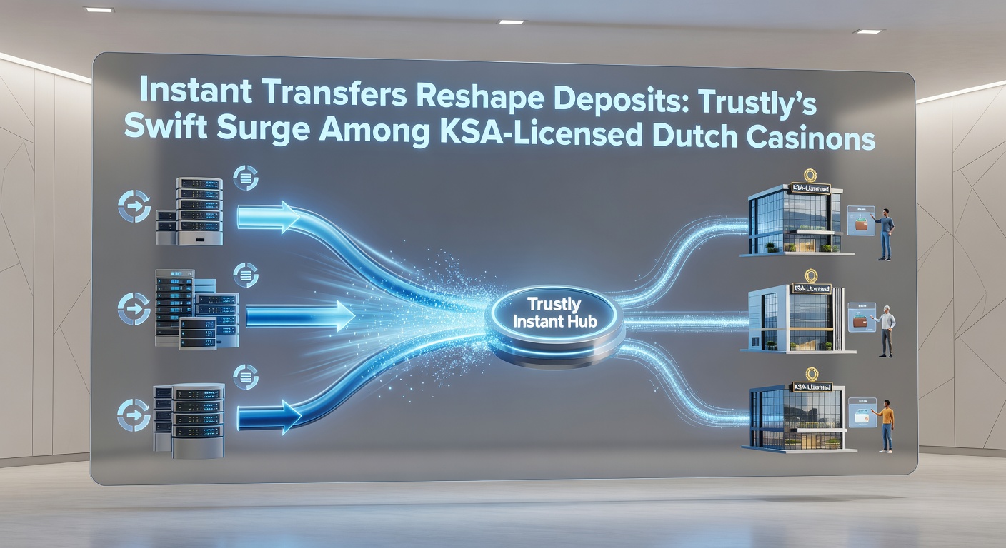 Schermafbeelding van een Trustly-depositproces op een Nederlands casino-platform, met een timer die 'Instant' toont en banklogo's