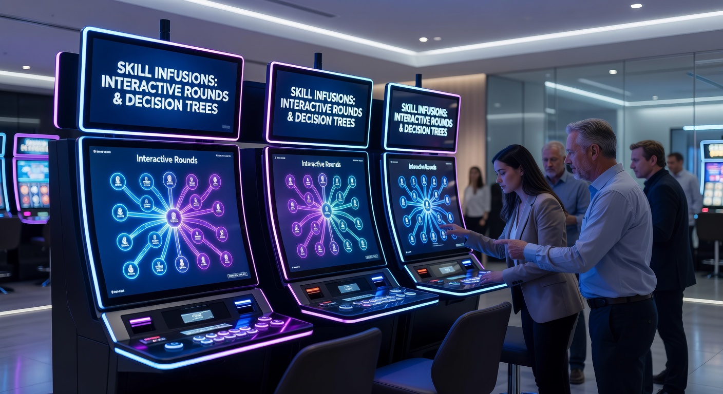 Moderne slot met interactieve skill-based bonusronde in actie op een Nederlands casino-platform