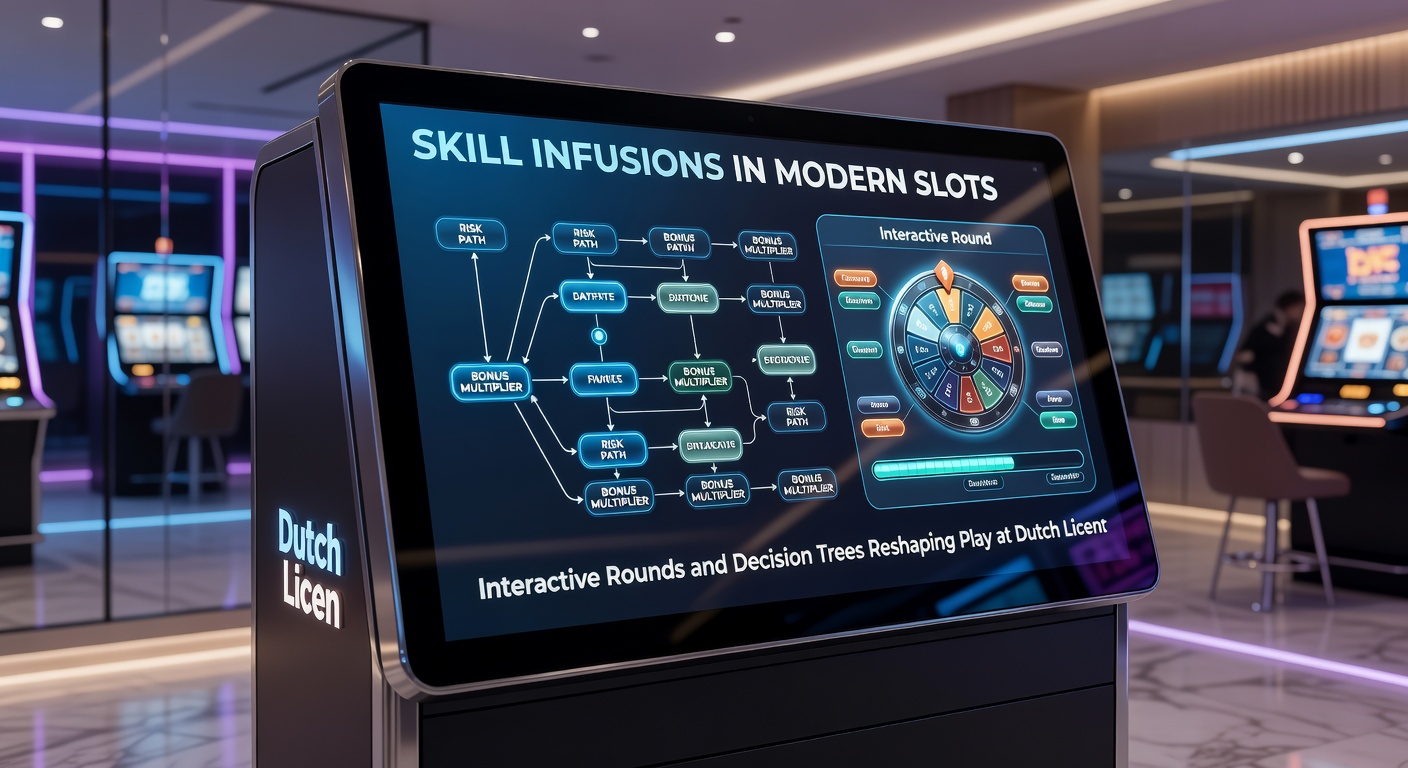 Beslissingsboom in een skill-slot bonusronde, illustrerend spelerkeuzes en mogelijke uitkomsten bij een Nederlands online casino
