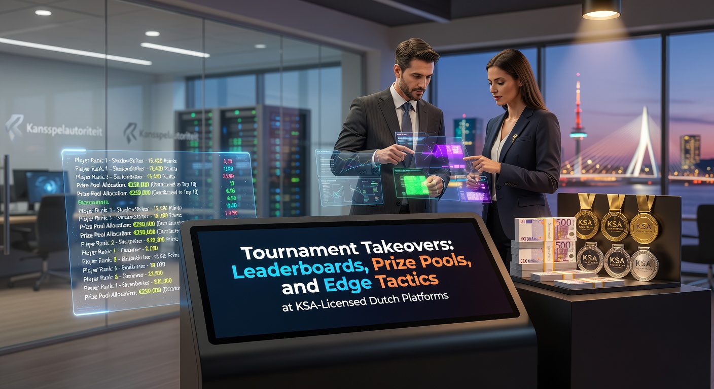 Spannende leaderboard tijdens een live casino-toernooi op een Nederlands platform, met spelers die strijden om de topposities